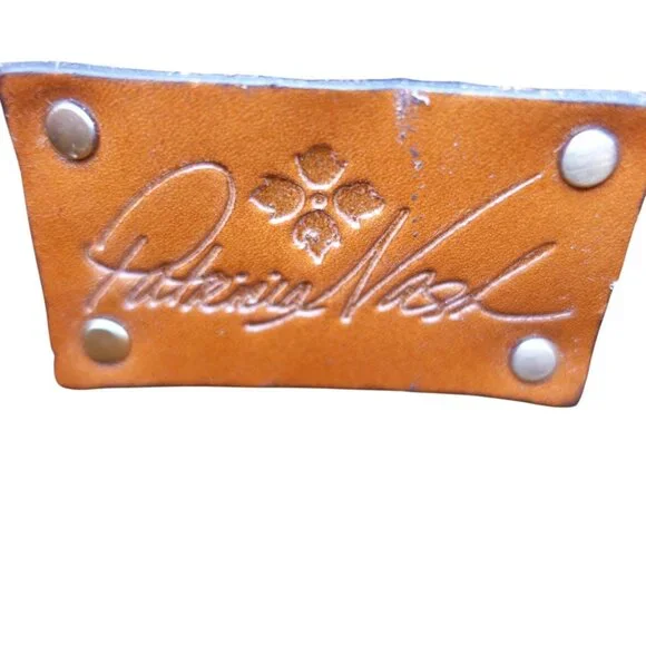 LN Patricia Nash Veneto Leather Crossbody Bag Mini Brown Heritage Collection - Picture 8 of 14